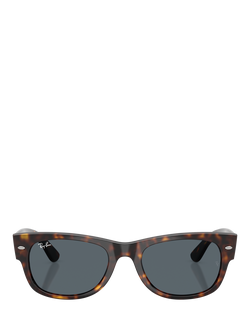 Ray-Ban RB0832S D-Frame Sunglasses, Havana/Blue - view 2, Havana/Blue