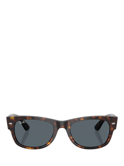 Ray-Ban RB0832S D-Frame Sunglasses, Havana/Blue - view 2, Havana/Blue