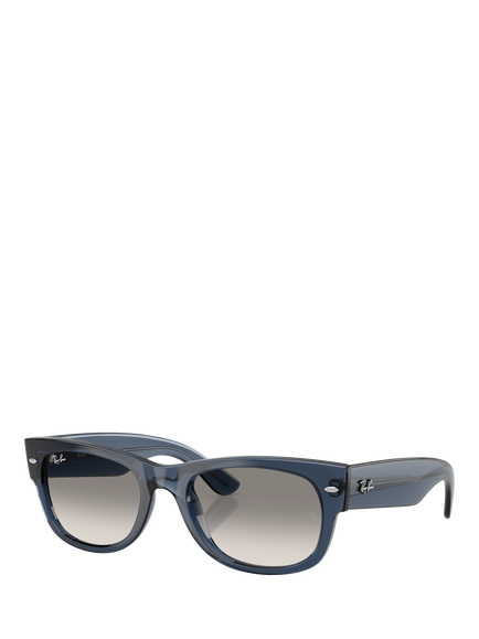 Ray-Ban RB0832S Unisex D-Frame Sunglasses, Transparent Dark Blue, Transparent Dark Blue
