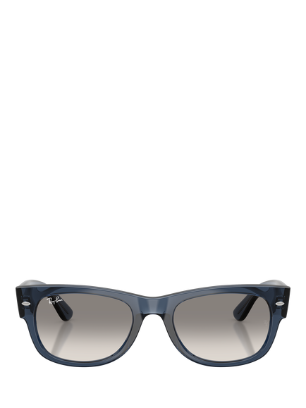 Ray-Ban RB0832S Unisex D-Frame Sunglasses, Transparent Dark Blue - view 2, Transparent Dark Blue