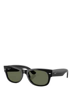 Ray-Ban RB0832S Unisex D-Frame Sunglasses, Black, Black