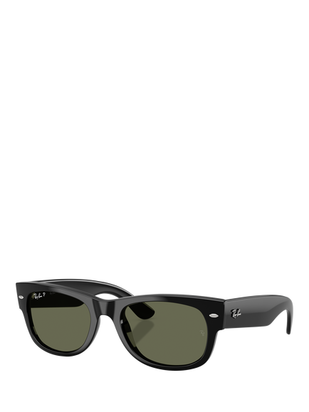 Ray-Ban RB0832S Unisex D-Frame Sunglasses, Black, Black
