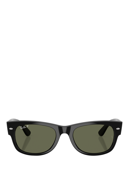 Ray-Ban RB0832S Unisex D-Frame Sunglasses, Black - view 2, Black