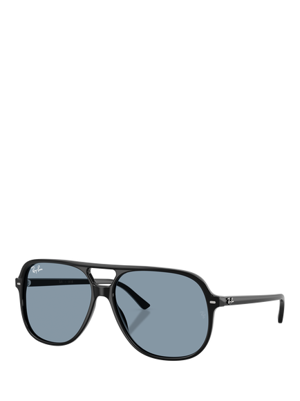 Ray-Ban RB2198 Round Sunglasses, Black, Black