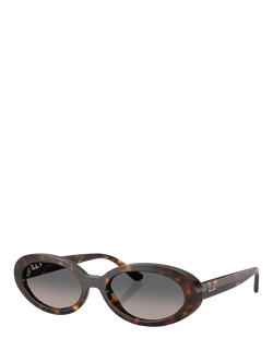 Ray-Ban RB2223 Women's Oval Sunglasses, Havana, Havana