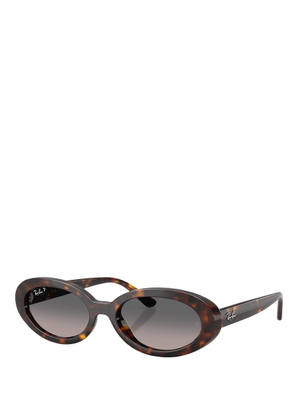 Ray-Ban RB2223 Women's Oval Sunglasses, Havana, Havana