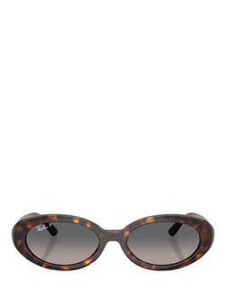 Ray-Ban RB2223 Women's Oval Sunglasses, Havana - view 2, Havana