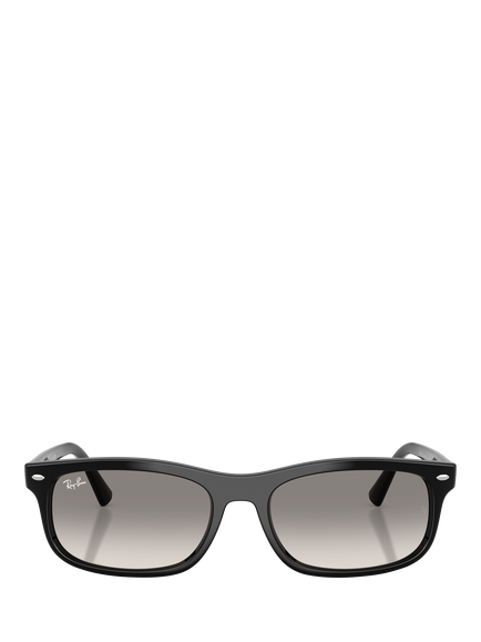 Ray-Ban RB2224 Unisex Rectangular Sunglasses, Black - view 2, Black