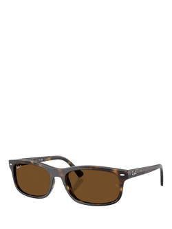 Ray-Ban RB2224 Unisex Rectangular Sunglasses, Havana, Havana