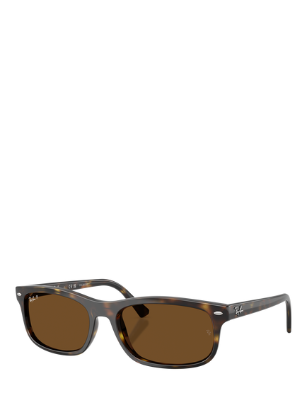 Ray-Ban RB2224 Unisex Rectangular Sunglasses, Havana, Havana