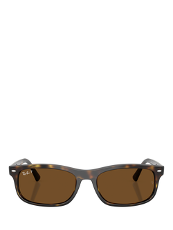 Ray-Ban RB2224 Unisex Rectangular Sunglasses, Havana - view 2, Havana