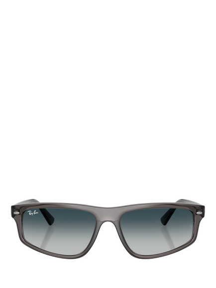 Ray-Ban RB2225 Irregular Gradient Sunglasses, Opal Light Grey/Blue - view 2, Opal Light Grey/Blue