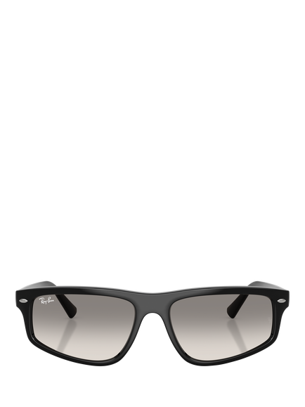 Ray-Ban RB2225 Unisex Irregular Sunglasses, Black - view 2, Black