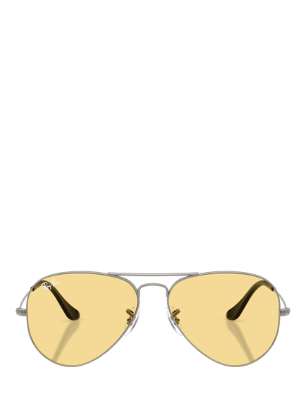 Ray-Ban RB3025 Unisex Oval Sunglasses, Grey - view 2, Grey