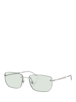 Ray-Ban RB3768 Unisex Irregular Sunglasses, Silver, Silver