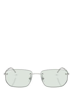 Ray-Ban RB3768 Unisex Irregular Sunglasses, Silver - view 2, Silver