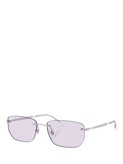 Ray-Ban RB3768 Unisex Irregular Sunglasses, Silver, Silver