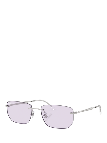Ray-Ban RB3768 Unisex Irregular Sunglasses, Silver, Silver