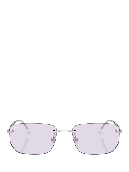 Ray-Ban RB3768 Unisex Irregular Sunglasses, Silver - view 2, Silver
