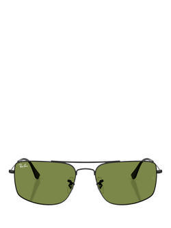 Ray-Ban RB3779 Men's Explorer III Square Sunglasses, Black/Green - view 2, Black/Green