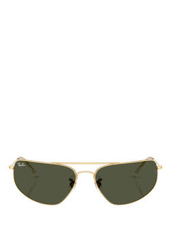 Ray-Ban RB3780 Rectangular Sunglasses, Arista Gold/Grey - view 2, Arista Gold/Grey