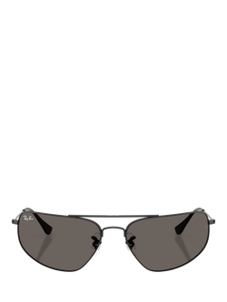 Ray-Ban RB3780 Men's Rectangular Sunglasses, Black - view 2, Black