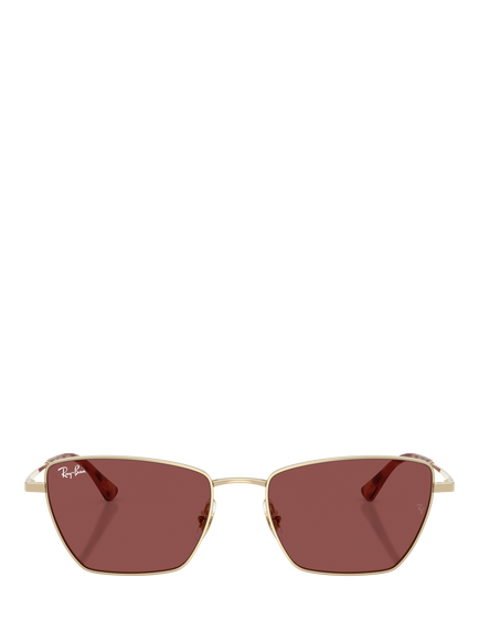 Ray-Ban RB3783 Women's Drea Irregular Sunglasses, Pale Gold/Red - view 2, Pale Gold/Red