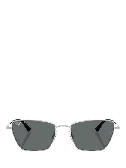 Ray-Ban RB3783 Unisex Drea Irregular Cat Eye Sunglasses, Silver/Grey - view 2, Silver/Grey