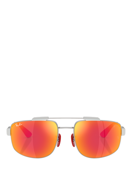 Ray-Ban RB3789M Square Sunglasses, Silver - view 2, Silver