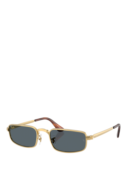 Ray-Ban RB3927 Rectangular Sunglasses,Arista Gold/Blue, Arista Gold/Blue