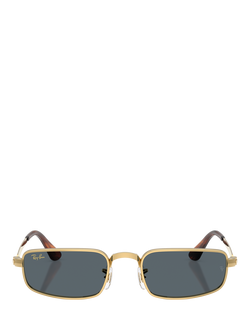 Ray-Ban RB3927 Rectangular Sunglasses,Arista Gold/Blue - view 2, Arista Gold/Blue