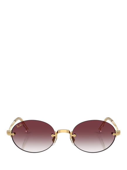Ray-Ban RB3929 Oval Sunglasses, Arista Gold/Pink - view 2, Arista Gold/Pink