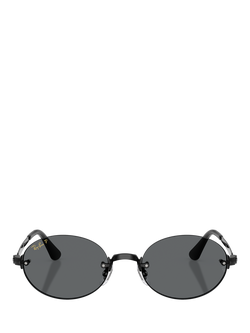 Ray-Ban RB3929 Men's A$AP Rocky Polarised Oval Sunglasses, Black - view 2, Black