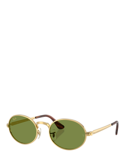 Ray-Ban RB3931 Oval Sunglasses, Arista Gold, Arista Gold