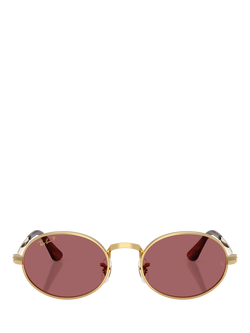 Ray-Ban RB3931 Oval Sunglasses, Arista Gold/Pink - view 2, Arista Gold/Pink
