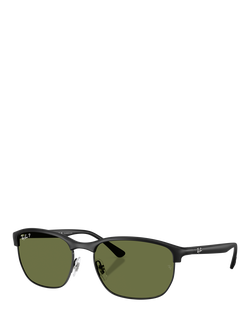 Ray-Ban RB4469 Square Sunglasses, Sand Black, Sand Black