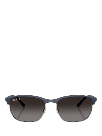 Ray-Ban RB4469 Square Sunglasses, Sand Dark Blue/Grey - view 2, Sand Dark Blue/Grey