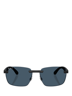 Ray-Ban RB4470CH Irregular Sunglasses, Sand Black - view 2, Sand Black