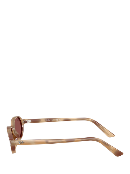 Ray-Ban RB4472 Oval Sunglasses, Cream Havana - view 2, Cream Havana