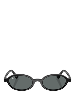 Ray-Ban RB4472 Oval Sunglasses, Black - view 2, Black