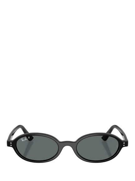 Ray-Ban RB4472 Oval Sunglasses, Black - view 2, Black