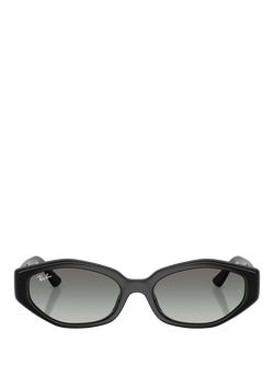 Ray-Ban RB4473D Men's Irregular Sunglasses, Black/Grey Gradient - view 2, Black/Grey Gradient