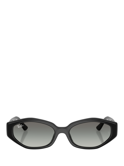 Ray-Ban RB4473D Men's Irregular Sunglasses, Black/Grey Gradient - view 2, Black/Grey Gradient