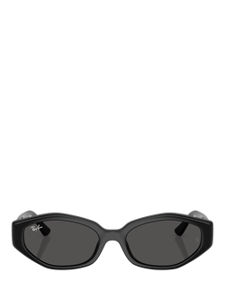 Ray-Ban RB4473D Men's Irregular Sunglasses, Black - view 2, Black