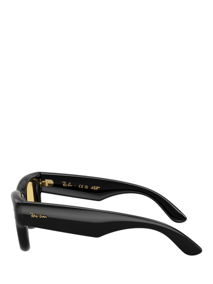 Ray-Ban RB4940 Unisex D-Frame Sunglasses, Black/Yellow - view 2, Black/Yellow