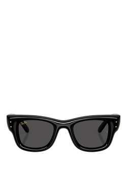 Ray-Ban RB4940 Unisex D-Frame Sunglasses, Black - view 2, Black