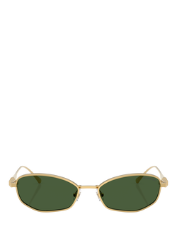 Swarovski SK7042 Pillow Sunglasses, Gold/Green - view 2, Gold/Green