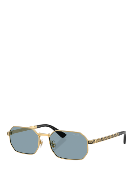 Versace VE2297 Round Sunglasses, Gold, Gold