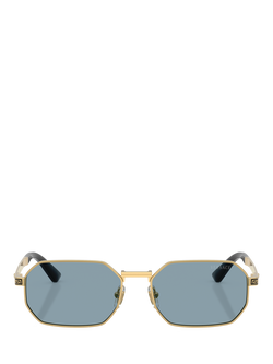 Versace VE2297 Round Sunglasses, Gold - view 2, Gold