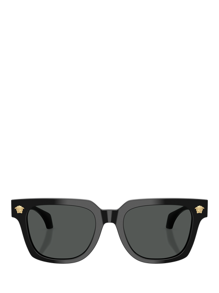 Versace VE4510U Men's D-Frame Sunglasses, Black - view 2, Black